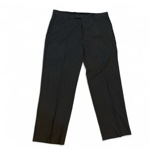 Haggar 1926 Originals Mens Gray Patterned Dress Pants Straight Fit Slacks 36x29